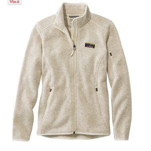 LL Bean Gray Full-Zip Jacket